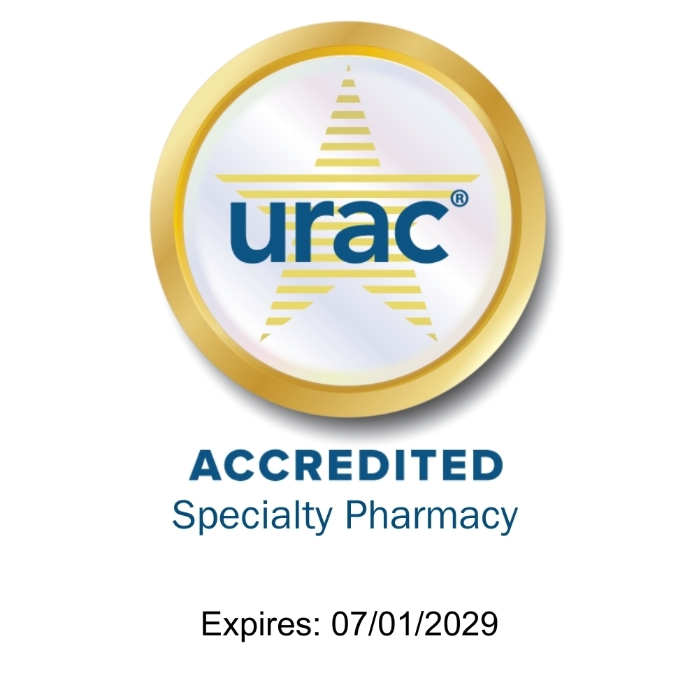 URAC Accredited Specialty Pharmacy Expires July 1, 2029